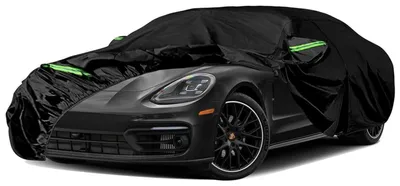 Zdjęcie produktu dla Pokrowiec samochodowy, 6-warstwowy, wodoodporny, przeznaczony do Porsche Panamera (2014-2025), pełny, całoroczny, z drzwiami zapinanymi na zamek błyskawiczny