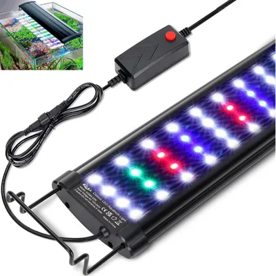 LED-Aquariumlampe 14W Vollspektrum 30-45 cm 3 Modi wasserdicht
