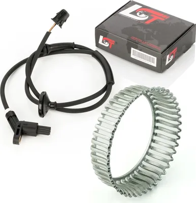Produktbild von ABS-Sensor und ABS-Ring Set Hinterachse 43 Zähne für Seat Cordoba für VW Polo 6N
