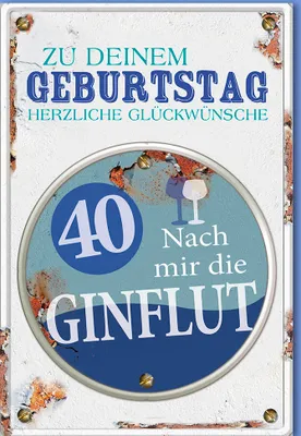 Produktbild von 40. Geburtstag – Humor - Bierdeckel - Karte mit Umschlag