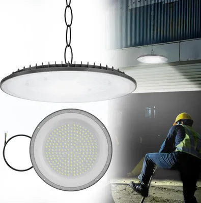 WZTO 2 Stücke 50W LED UFO Industrielampe, 5000LM Hallenstrahler, SMD