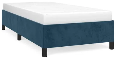 Produktbild von vidaXL Bettgestell ohne Matratze Dunkelblau 80x200 cm Samt