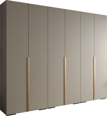 MEBLE KRYSPOL Inova 1 Schrank - 236,7x300x47cm - Kaschmir Kaschmir Gold