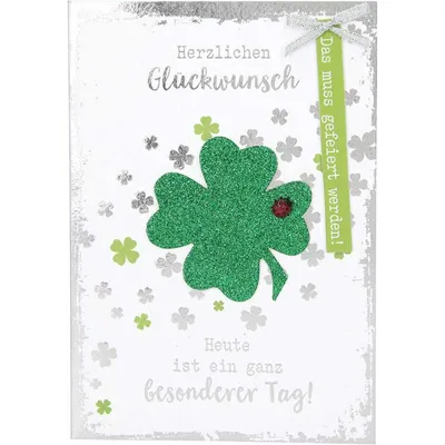 Produktbild von Elegance Klappkarte Grusskarte Geburtstagskarte - Queem of the Day..