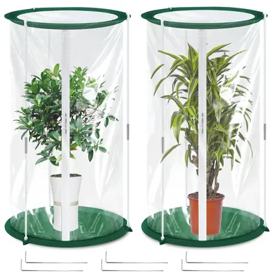 Produktbild von Omgoods – Set aus 2 Mini-Gewächshäusern für Pflanzen im Winter