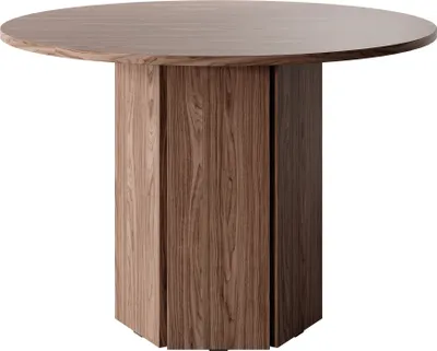 Produktbild von Selsey Hexa - Esstisch, Esszimmertisch rund 110 cm - Wisconsin Nussbaum