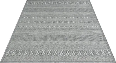 Produktbild von FLOORNOVO In- & Outdoor Teppich Beige gemustert - 150 x 80 cm - Flachgewebe für Garten Balkon Terrasse und Innenbereich - Robust & Pflegeleicht - vielseitig einsetzbar im Innen- und Außenbereich