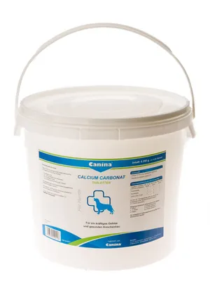 Produktbild von Canina Calcium Carbonat, Hund, Tablet, Gesundheit der Knochen, Gesundheit der Muskeln, Zahnpflege, Adult, Kalzium, Topf