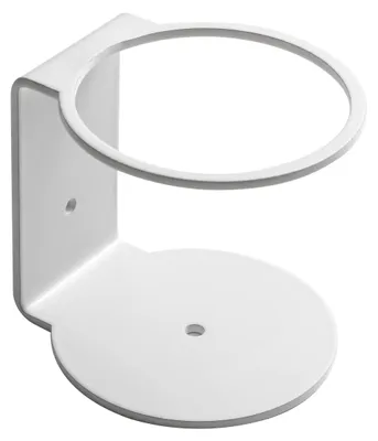 Wandflaschenhalter aus Eisen, weiß, 90 mm, für 500 ml Flaschen