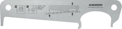 Produktbild von SRAM Kettenmeßlehre silber 0,8% Längung - Präzises Werkzeug für Kettenverschl...