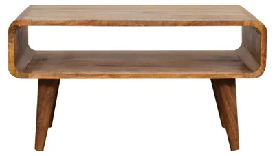 Produktbild von Artisan Furniture Massivholz Offenes Medienmöbel in Eiche-Optik