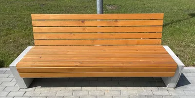 Produktbild von Casa Padrino Parkbank - Stadtbank mit Rückenlehne Naturfarben / Grau 200 cm