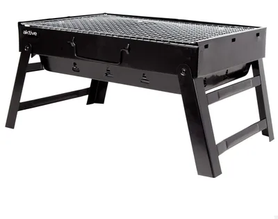 Produktbild von Tragbarer Holzkohlegrill - Zusammenklappbar und Handlich für Camping und Balkon