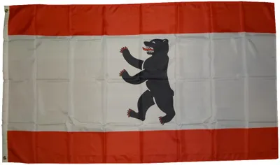 Immagine prodotto di Bandiera Berlino senza 90 x 150 cm bandiera con 2 occhielli peso del tessuto 100g/m² bandiera da issare