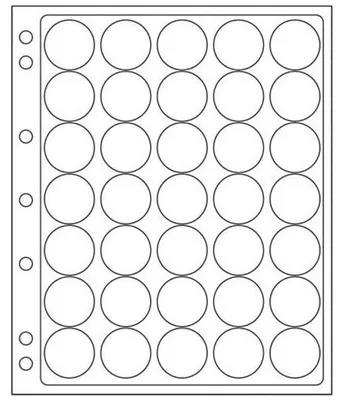 Produktbild von Kunststoffhüllen ENCAP, für 35 Münzen mit einem InnenØ von 28 bis 30 mm