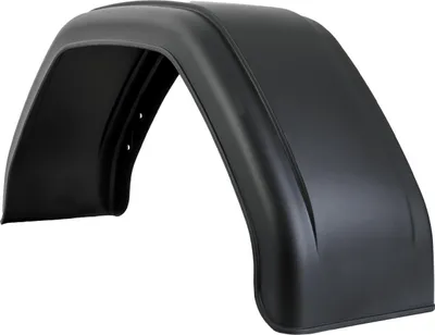 Produktbild von DE HAAN HMK 2480 Einzelkotflügel 15-16 Zoll aus Kunststoff für Pkw-Anhänger 800x240 mm als stabiler Radkasten