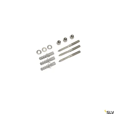 Produktbild von SLV 228753 Schraubenset Edelstahl M8 inkl. Hutmuttern Dübel und Unterlegscheiben