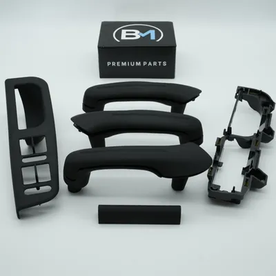 Immagine prodotto di Kit di riparazione per maniglia interna, 6 pezzi, colore nero, compatibile con Skoda Superb I, VW Golf 4 e Passat
