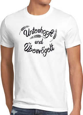 Produktbild von style3 Unterhopft und Übervögelt Herren T-Shirt Kult Shirt Funshirt Spruch