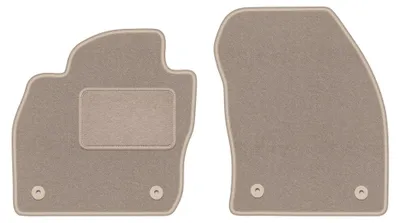 Image de Tapis avant en moquette pour Volkswagen T-Cross 2019- (crossover) – 2 pièces, beiges, sur mesure – Wielganizator LUX
