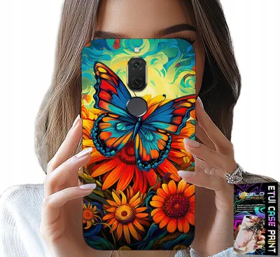 Immagine prodotto di Custodia Per Huawei Mate 10 Lite - Farfalle Farfalle Fiori Rose Custodia