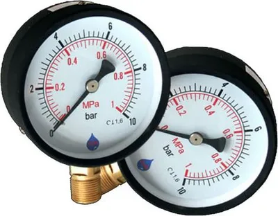 Obrázok produktu pre 63mm číselník 0-25 BAR bočný vstupný manometer 1/4 "BSP manometer