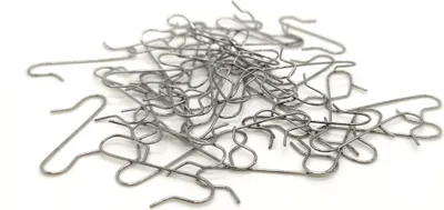 Produktbild von Metall Kugelaufhänger 3-4cm Schnellaufhänger 200 Stück S-Haken Christbaumschmuck Weihnachtskugel silber
