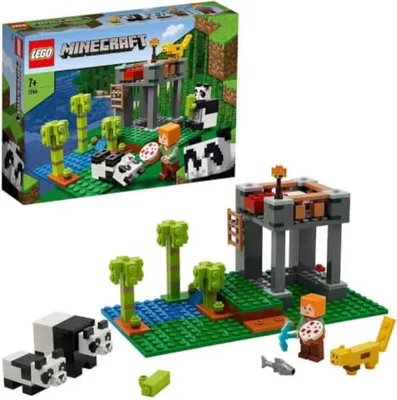 Obrázok produktu pre LEGO 21158 Minecraft Panda škôlka, stavebnica s figúrkami Alexa a zvieratiek, hračky pre dievčatá a chlapcov od 5 rokov