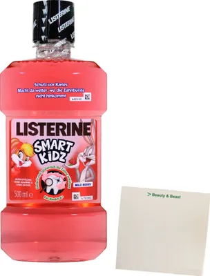Produktbild von Listerine Smart Kidz Mundspühlung Beerengeschmack (500ml Flasche) + usy Block