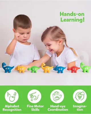 Obrázok produktu pre Dinosutia hračka 26 kusov, vzdelávacia abeceda, pre deti 3-5 rokov, farebná