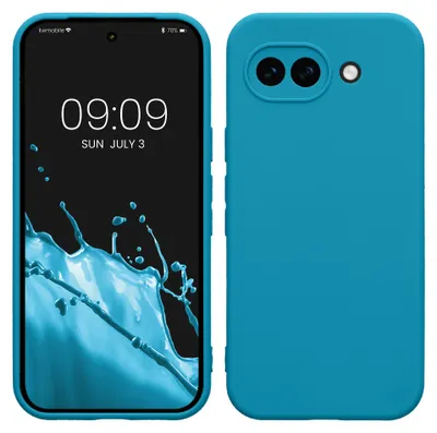 Produktbild von kwmobile Handyhülle für Google Pixel 10a Hülle - weiches Handy Silikon Case - Schutzhülle Cover - Karibikblau