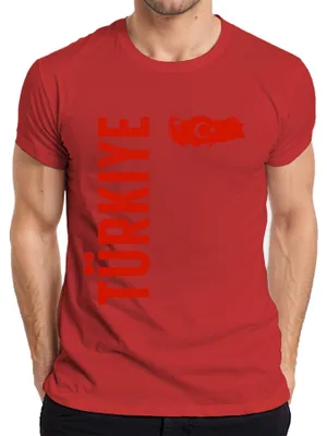 Produktbild von Türkiye Türkei Fan türkische Flagge Fußball WM 2026 EM 2028 Herren T-Shirt, Rot, XXL