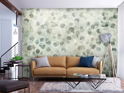 Produktbild von Vlies Fototapete Natur 400x280 cm Tapeten Wandtapete XXL Pflanzen Blätter wie gemalt f-C-10028-a-a