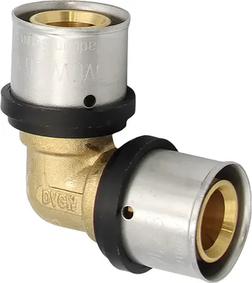 Produktbild von Pipetec Pressfitting Winkel 26x3 mm 90 Grad TH Kontur für Alu-Verbundrohr