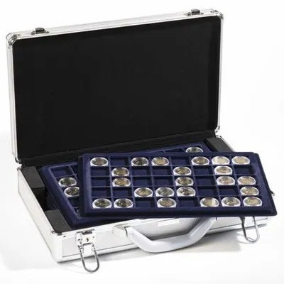 Produktbild von Münzkoffer CARGO L 6 für 240 2-Euro-Münzen in Kapseln, inkl. 6 Münztableaus