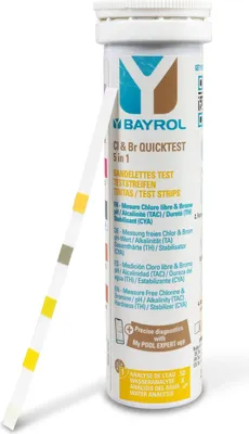 Produktbild von BAYROL Quicktest 5 in 1 (50 Teststreifen)