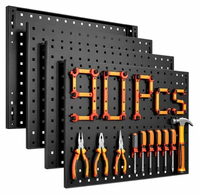 Productafbeelding van 10 Stuks Metalen Gereedschapswand Pegboard Gereedschapsorganizer