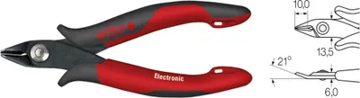 Immagine prodotto di Wiha Electronic - Seitenschneider - Stahl - Schwarz/Rot (26815)