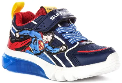 Produktbild von Geox J Ciberdron X Superman In Blue Red For Infant – 11.5 UK - 30 EU - 12 US / Blue Red