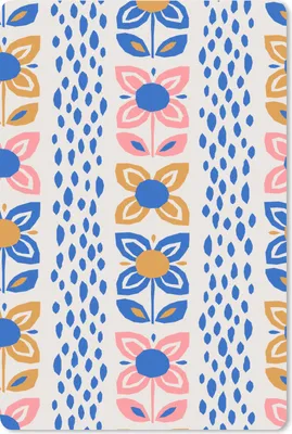 Produktbild von MuchoWow® Mauspad Mousepad Blumen - Skandinavien - Muster 40x60 cm - Mousepads - Maus Mat - Pad - Mausunterlage - Schreibtisch Accesoire