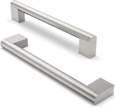 Obrázok produktu pre Nerezové úchytky na skrinky, 5 kusov, rozmer otvorov 160 mm, saténový povrch, vhodné na nábytok