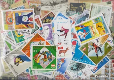 Produktbild von Briefmarken Motive 100 verschiedene Eissport Marken