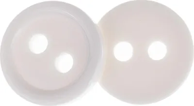 Immagine prodotto di Bottoni - set di 6 pezzi - 13 mm (diametro) - Bianchi