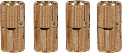 Immagine prodotto di Cerniere in ottone per porte in legno e ante di armadi, 4 pezzi, verde lucido