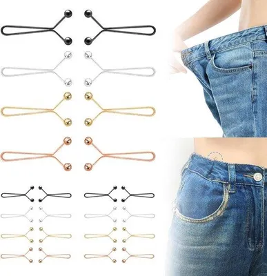 Immagine prodotto di 24 chiodini di sicurezza - Fermacintura - Fermacintura - Fermacintura - Fermamanica - Fermacintura per jeans - Cacciavite corto - 1,4 x 3,4 cm - 6 argento, 6 oro, 6 bronzo, 6 oro rosa