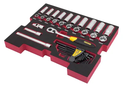 Produktbild von Stanley FatMax PRO-STACK Einlage Ring-Gabel 10-tlg.