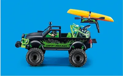 Produktbild von PLAYMOBIL Off-Road Action Weekend Warrior, Fahrzeug-Set, 6 Jahr(e), Kunststoff, Schwarz, Grün