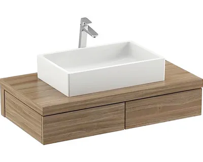 Obrázek produktu pro Koupelnová skříňka pod umyvadlo RAVAK Formy ořech 1200 x 220 x 550 mm X000001037