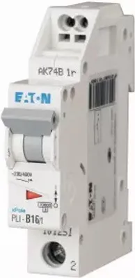 Produktbild von Eaton Leitungsschutzschalter mit Steckklemme, 16 A, 1p, Charakteristik: D 101265