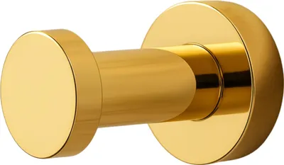Produktbild von Balneo | Handtuchhaken Edelstahl glänzend gold | Badezimmerhaken QUBE Rostfrei | Wandhaken für Badezimmer